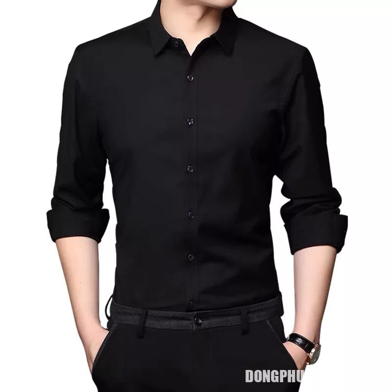 Cách mặc áo sơ mi đen